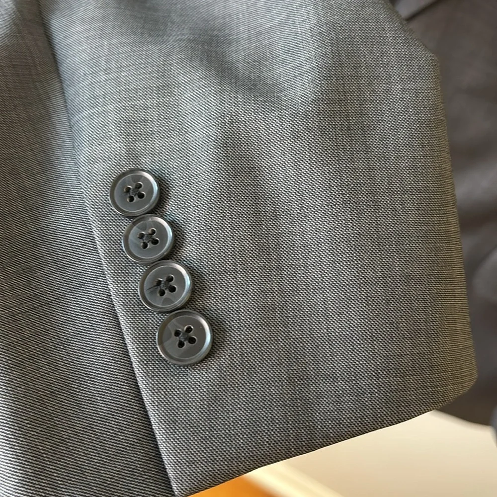 Peter Millar Gray Two Button Wool Blazer Sport‎ Coat Men’s Size 48R